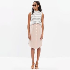 Silk Madewell Midi Skirt Sz L